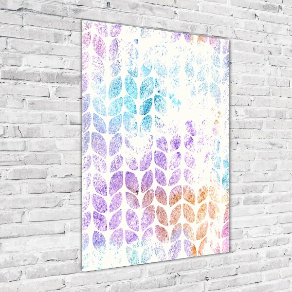 Print on acrylic glass Colorful leaves