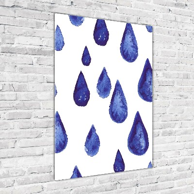 Acrylic print Blue drops