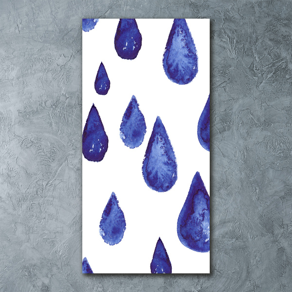 Acrylic print Blue drops