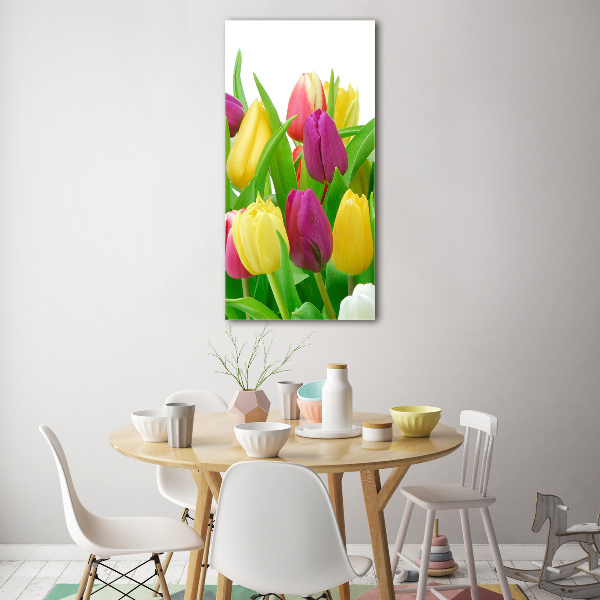 Print on acrylic Colorful tulips