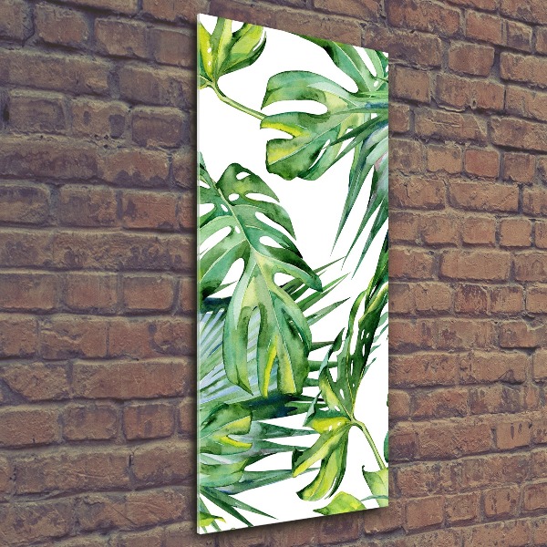 Print on acrylic glass Tropical leaves