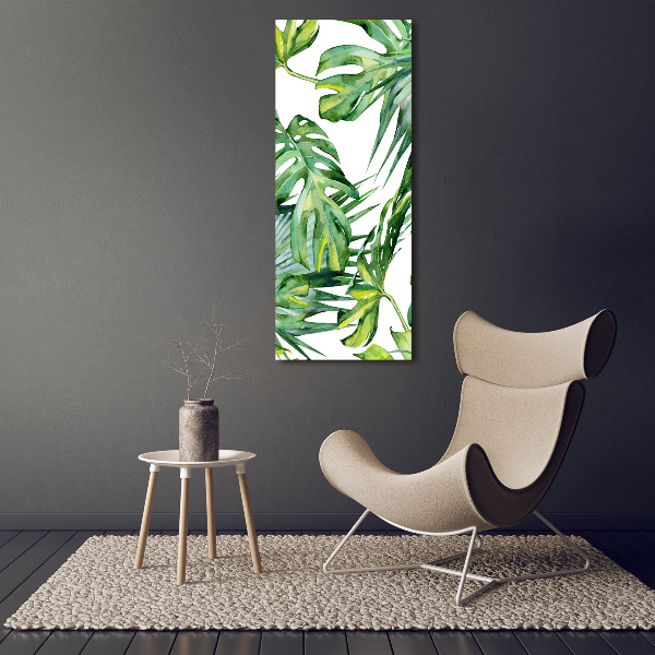 Print on acrylic glass Tropical leaves