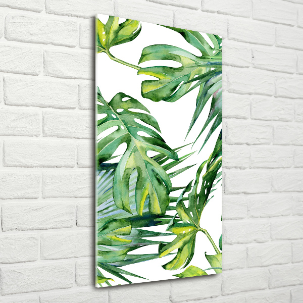 Print on acrylic glass Tropical leaves