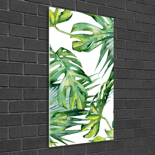 Print on acrylic glass Tropical leaves