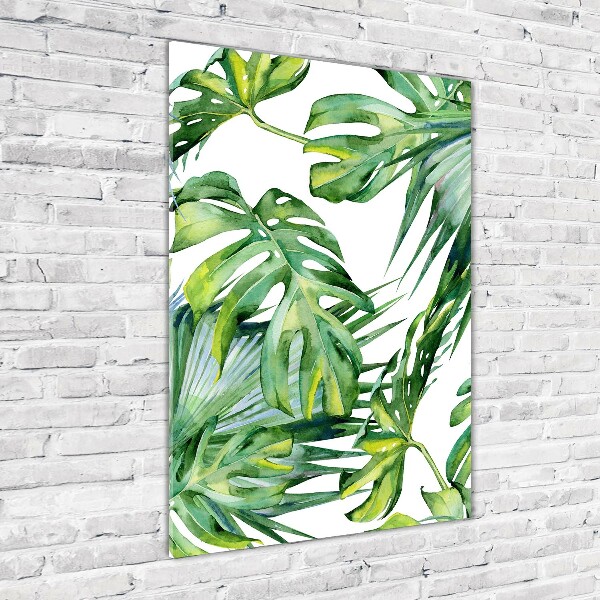 Print on acrylic glass Tropical leaves