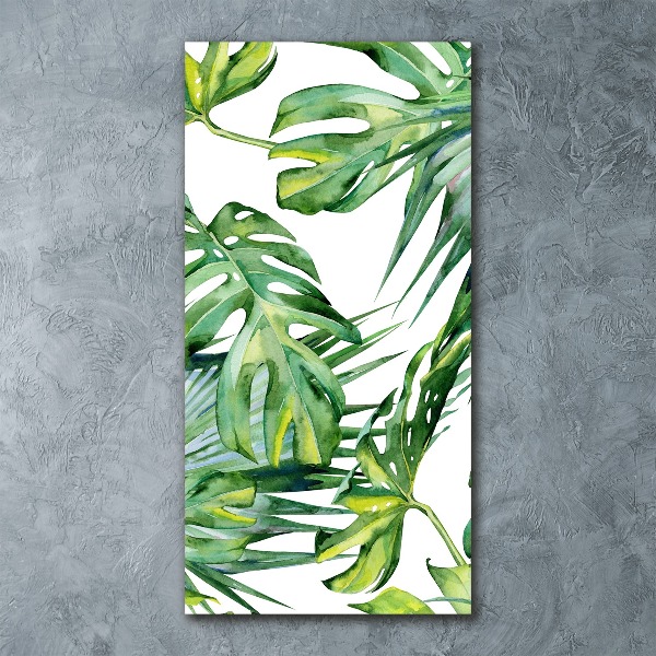 Print on acrylic glass Tropical leaves