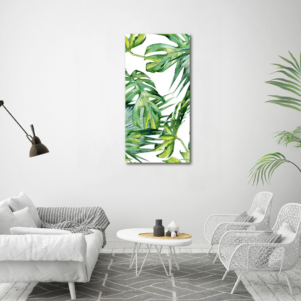 Print on acrylic glass Tropical leaves