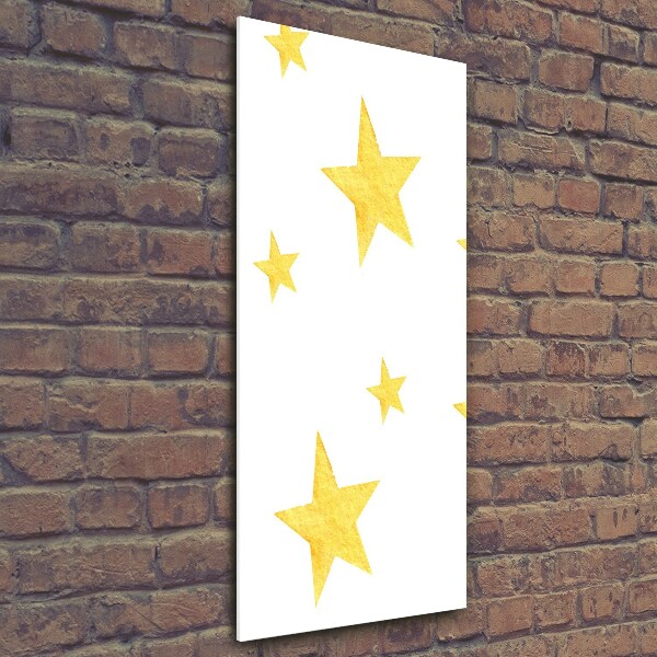 Acrylic print Yellow stars