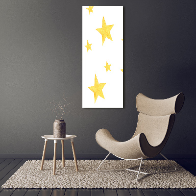 Acrylic print Yellow stars