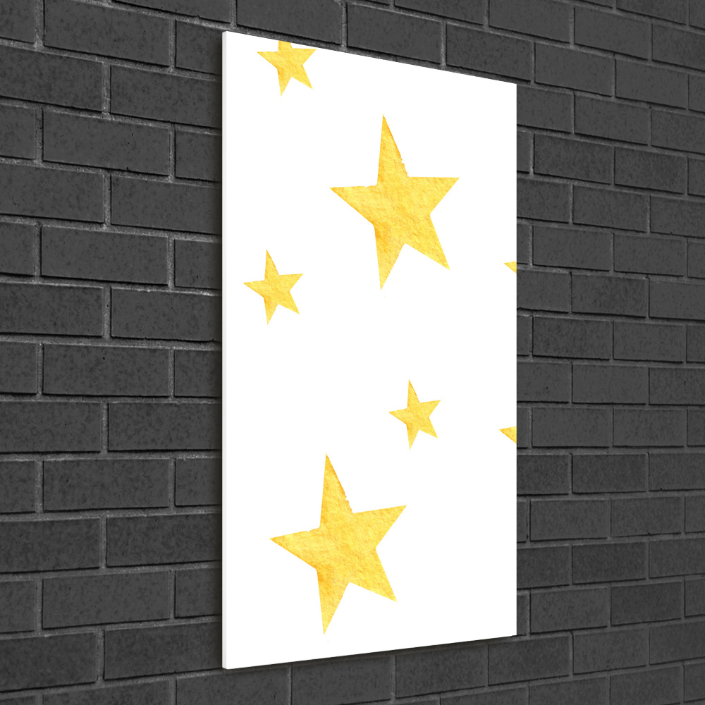 Acrylic print Yellow stars