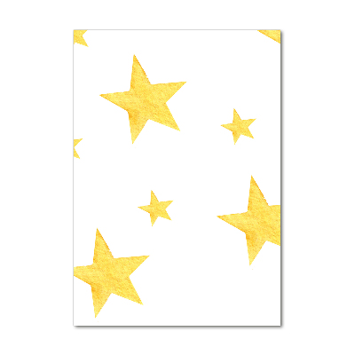 Acrylic print Yellow stars