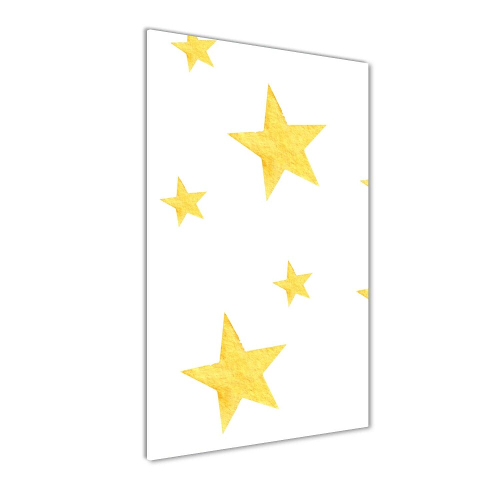 Acrylic print Yellow stars