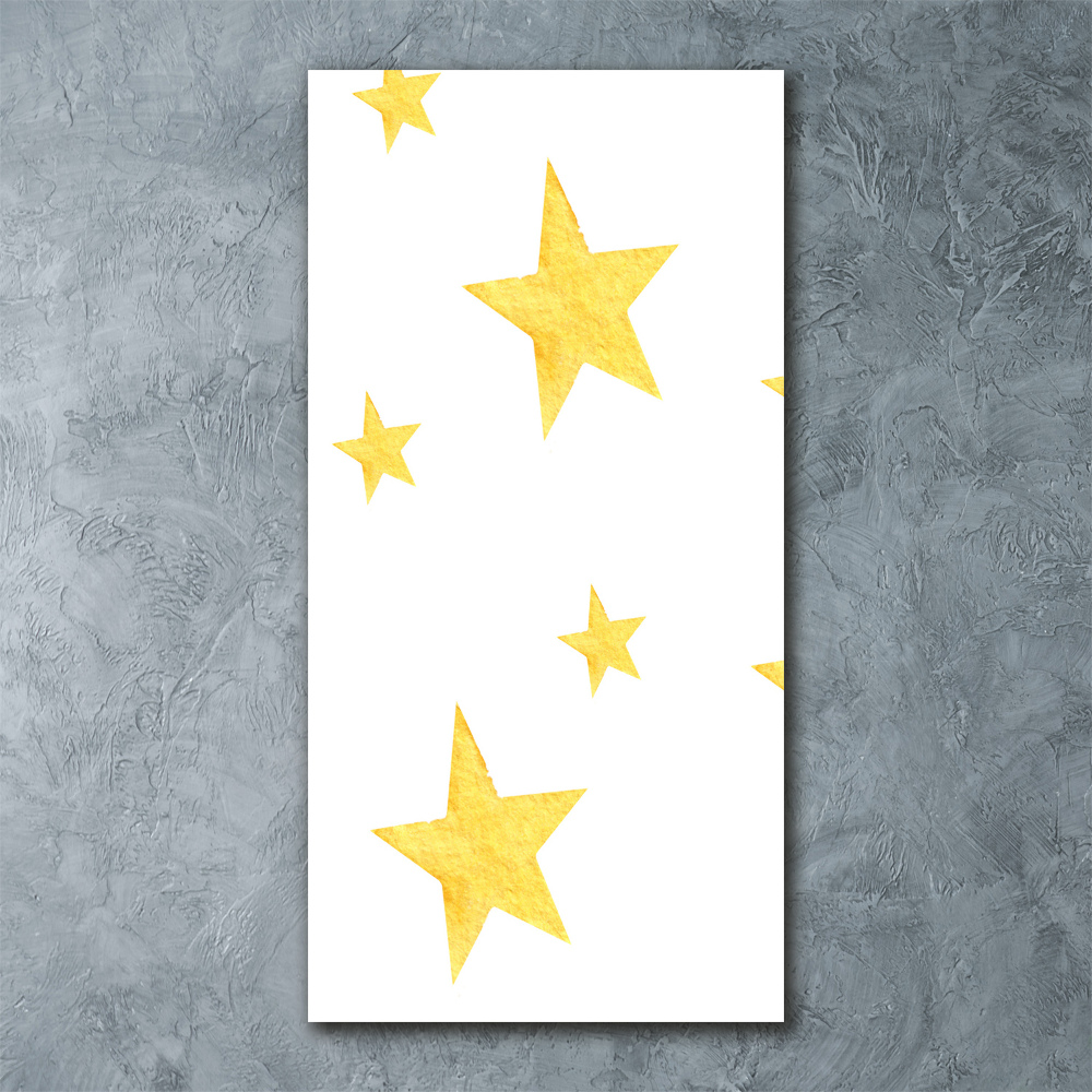 Acrylic print Yellow stars