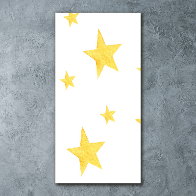 Acrylic print Yellow stars