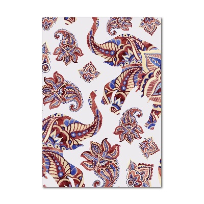 Acrylic wall art Ethnic elephant patterns