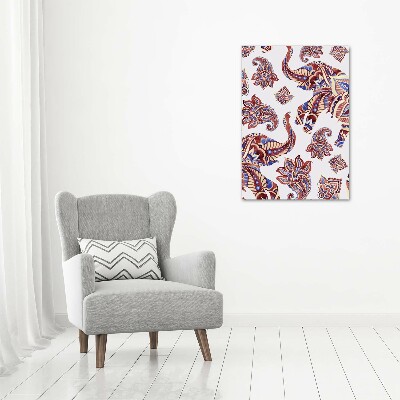 Acrylic wall art Ethnic elephant patterns