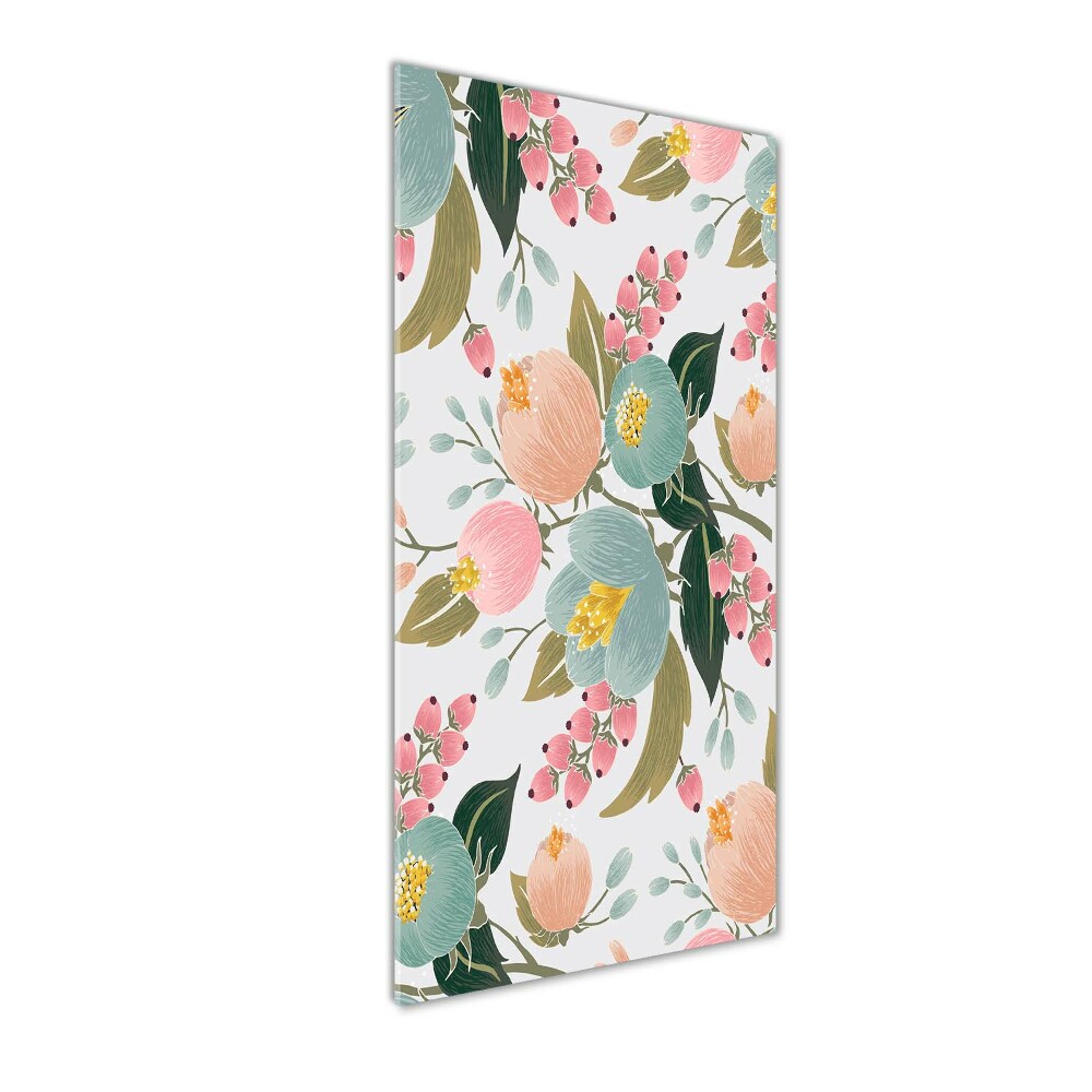 Acrylic glass print Spring flowers