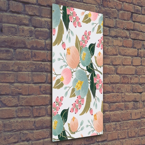 Acrylic glass print Spring flowers