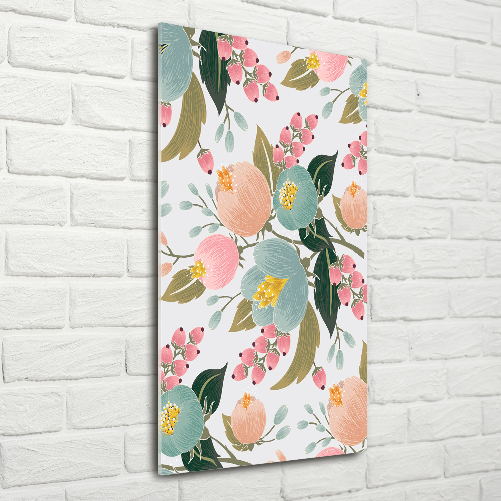 Acrylic glass print Spring flowers