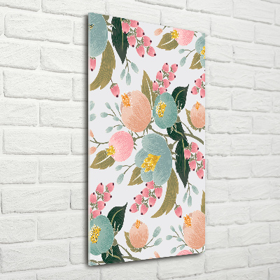 Acrylic glass print Spring flowers