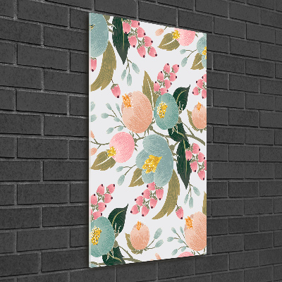 Acrylic glass print Spring flowers