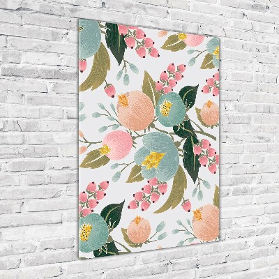 Acrylic glass print Spring flowers