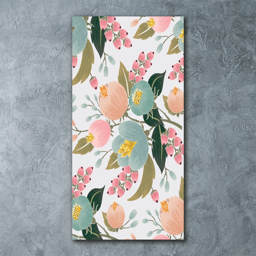 Acrylic glass print Spring flowers