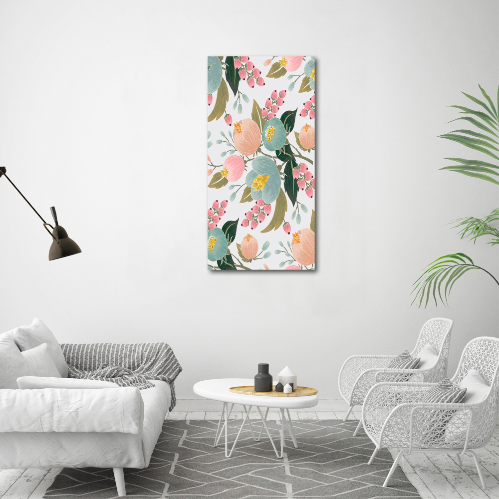 Acrylic glass print Spring flowers