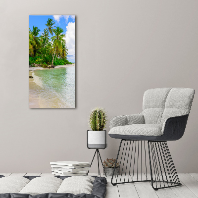 Wall art acrylic Tropical beach