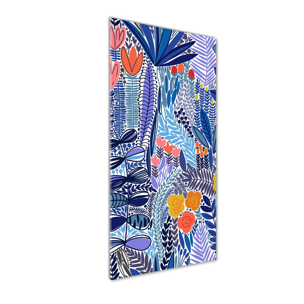 Acrylic glass print Tropical flowers