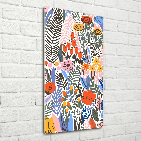 Print on acrylic Tropical flowers