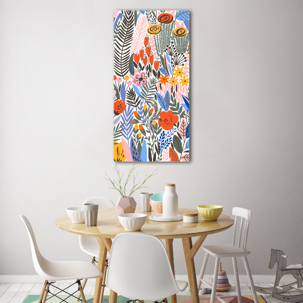 Print on acrylic Tropical flowers