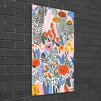 Print on acrylic Tropical flowers