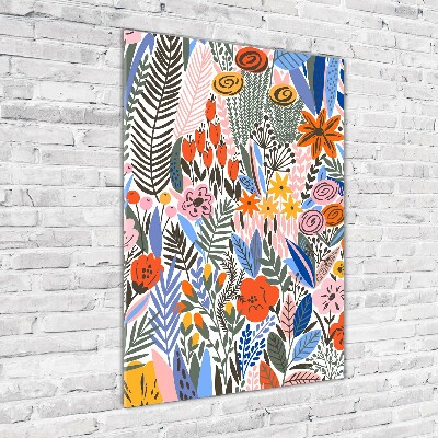 Print on acrylic Tropical flowers