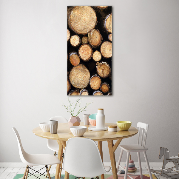 Acrylic print Logs