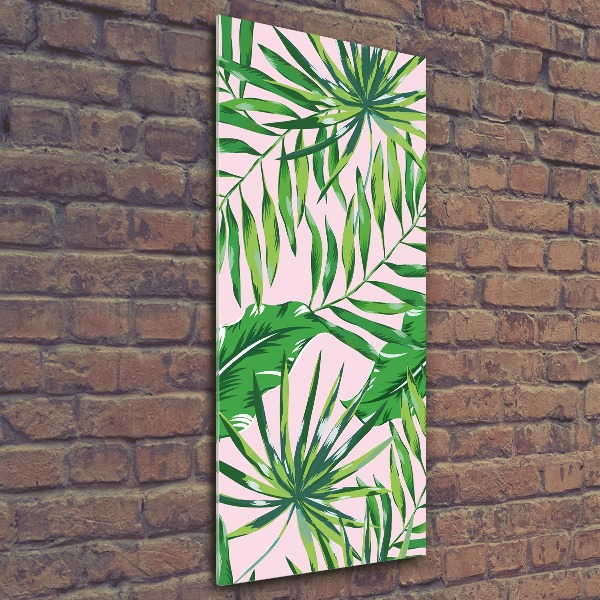 Print on acrylic Tropical leaves