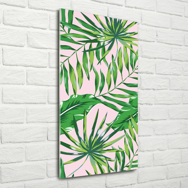 Print on acrylic Tropical leaves