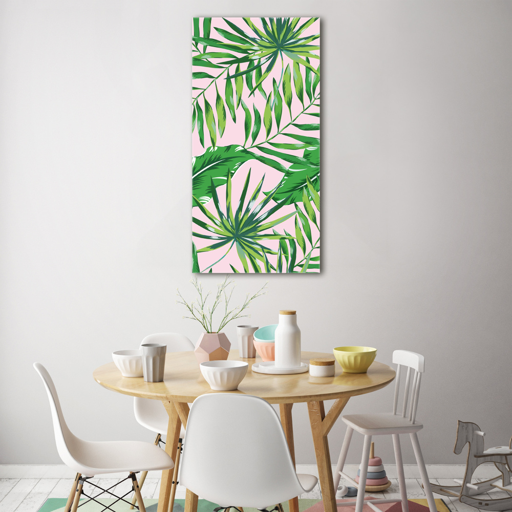 Print on acrylic Tropical leaves