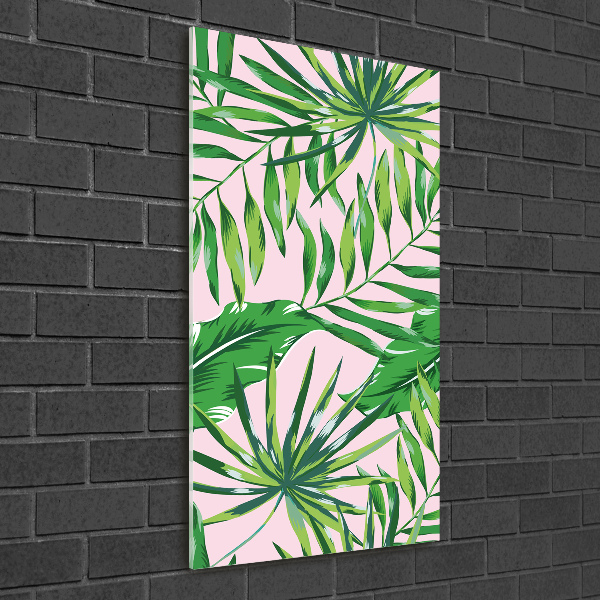 Print on acrylic Tropical leaves