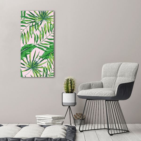 Print on acrylic Tropical leaves