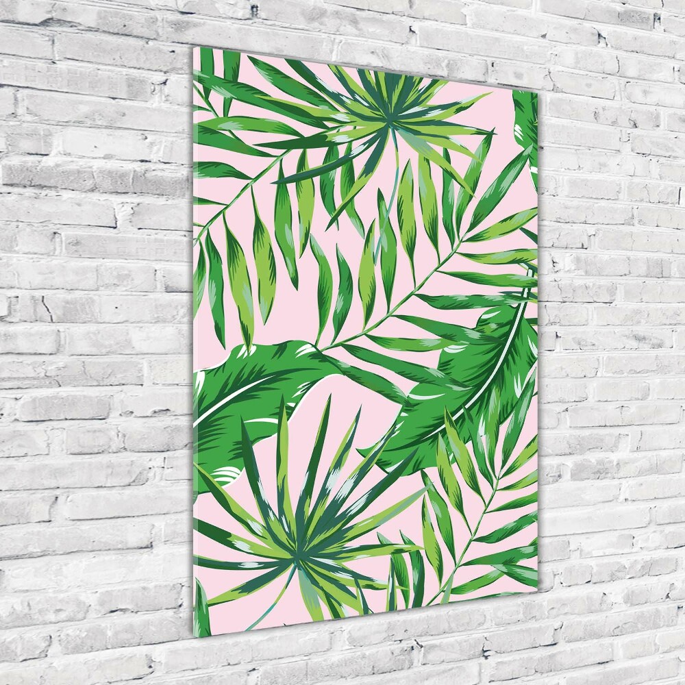 Print on acrylic Tropical leaves