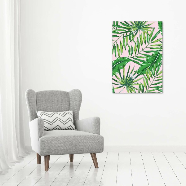 Print on acrylic Tropical leaves