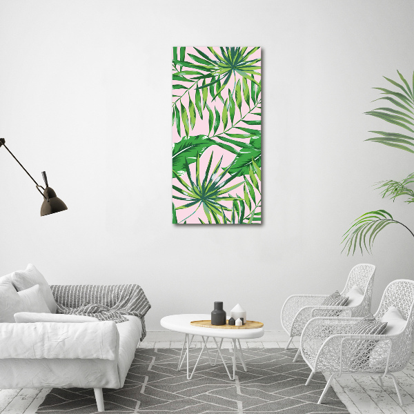 Print on acrylic Tropical leaves