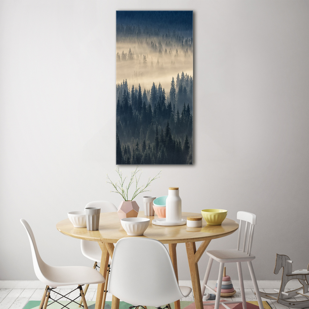 Print on acrylic Fog over the forest