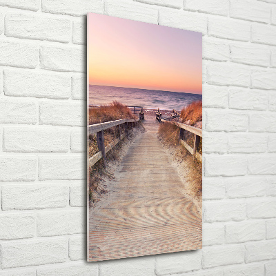 Print on acrylic Path to the beach