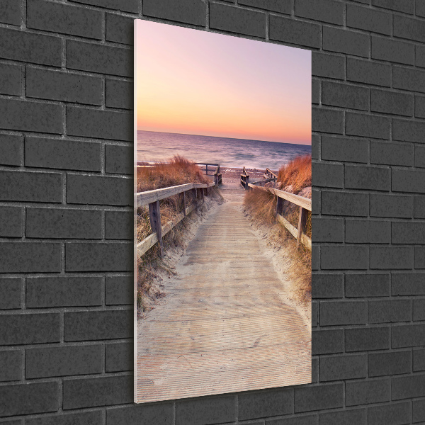 Print on acrylic Path to the beach