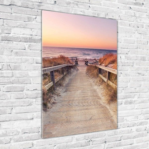 Print on acrylic Path to the beach