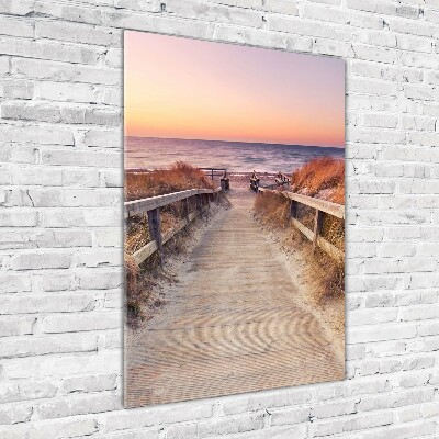 Print on acrylic Path to the beach