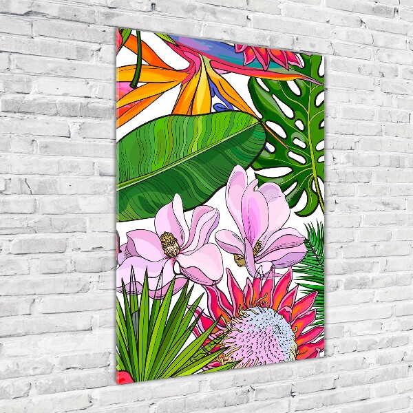 Print on acrylic Hawaiian pattern