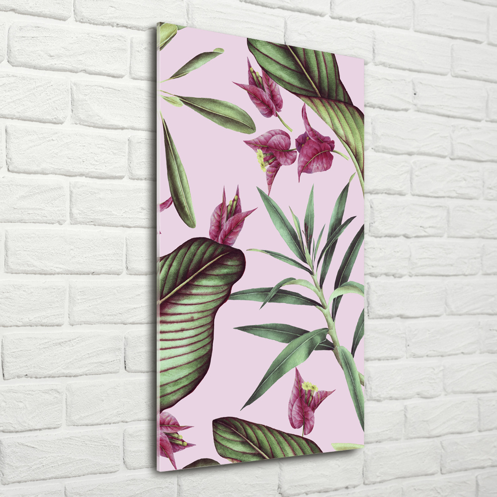 Print on acrylic Hawaiian pattern